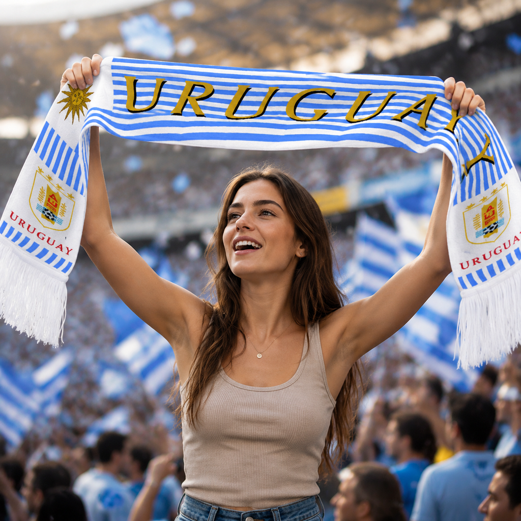 Uruguay World Cup 2026 Fan Scarf National Team Supporter Scarf