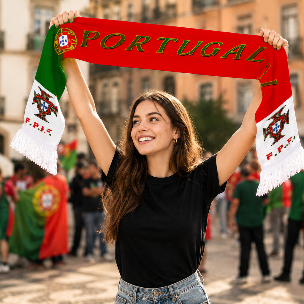 Portugal 2026 World Cup Football Fan Scarf National Team Supporter Scarf