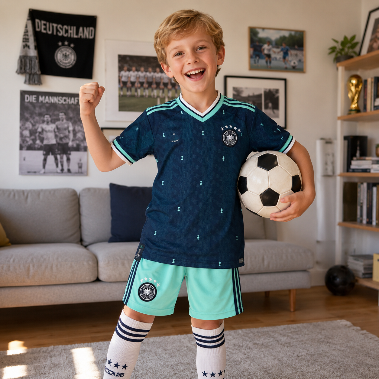 Kids Football Jersey Kit Germany 2026 World Cup Home and Away Set