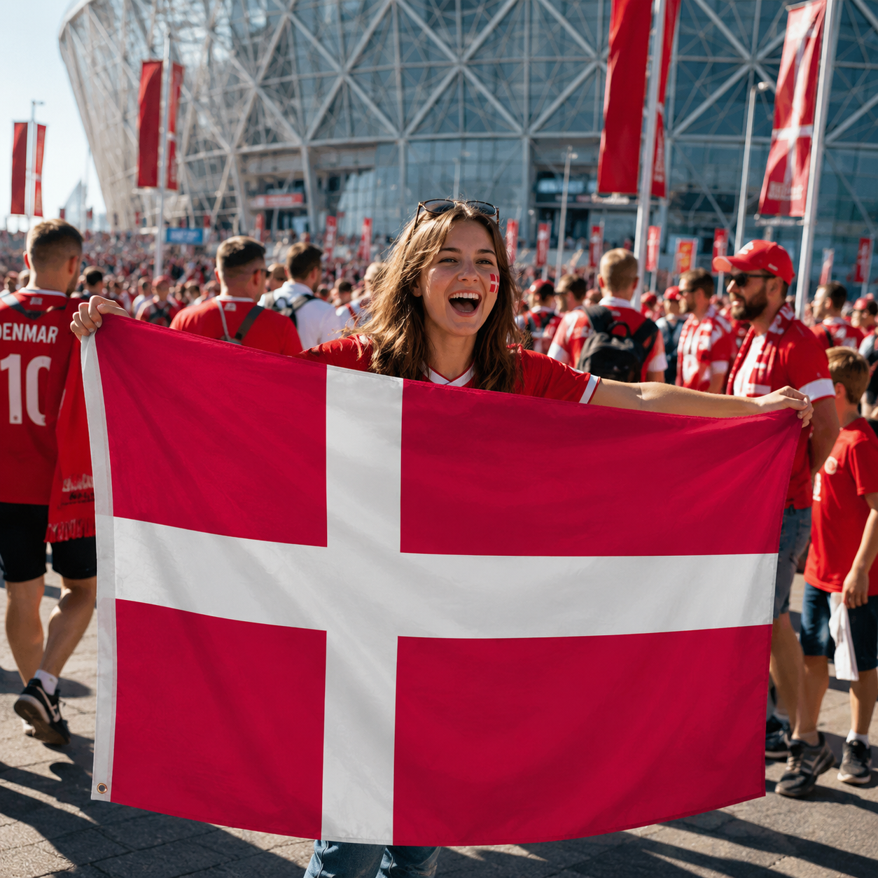 Denmark World Cup 2026 Wearable Body Flag 90x150 cm Fan Flag