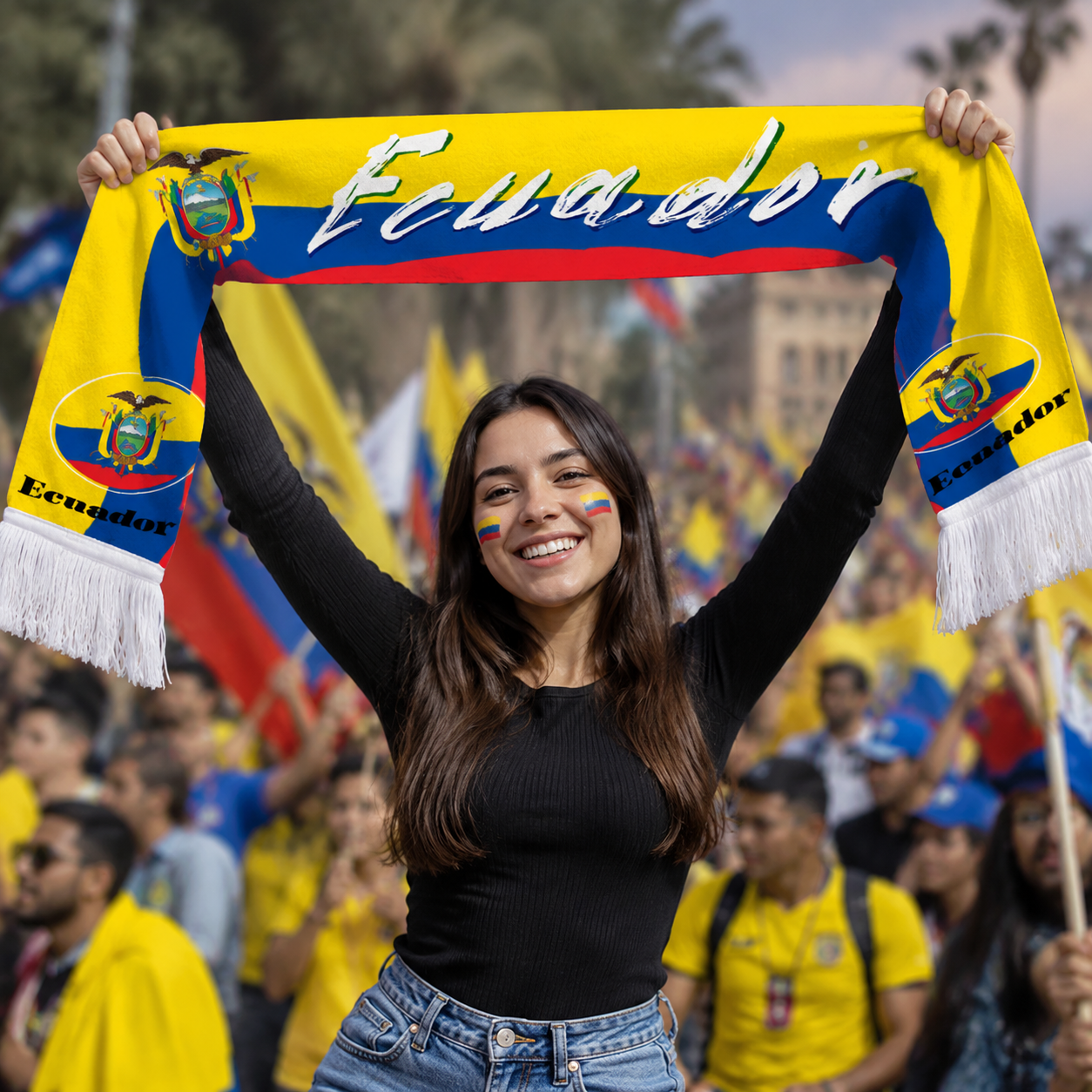 Ecuador World Cup 2026 Fan Scarf National Team Supporter Scarf
