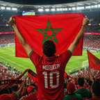 Morocco 2026 World Cup Rectangular National Supporter Fan Flag