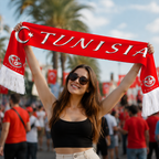 Tunisia 2026 World Cup Football Fan Scarf National Team Supporter Scarf