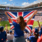 United Kingdom World Cup 2026 Rectangular Wearable Fan Flag 90x150cm