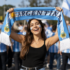 Argentina 2026 World Cup Soccer Fan Scarf National Team Supporter Scarf