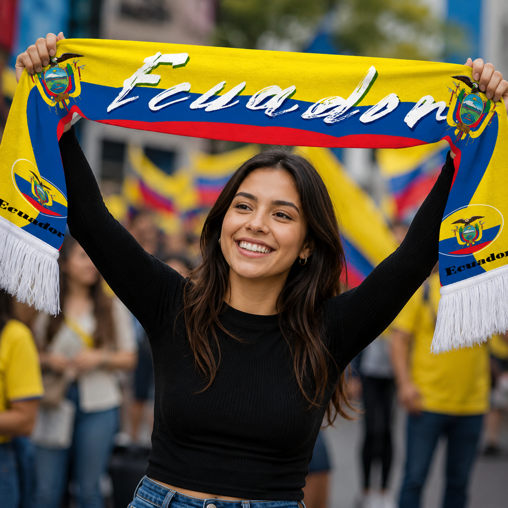 Ecuador World Cup 2026 Fan Scarf National Team Supporter Scarf