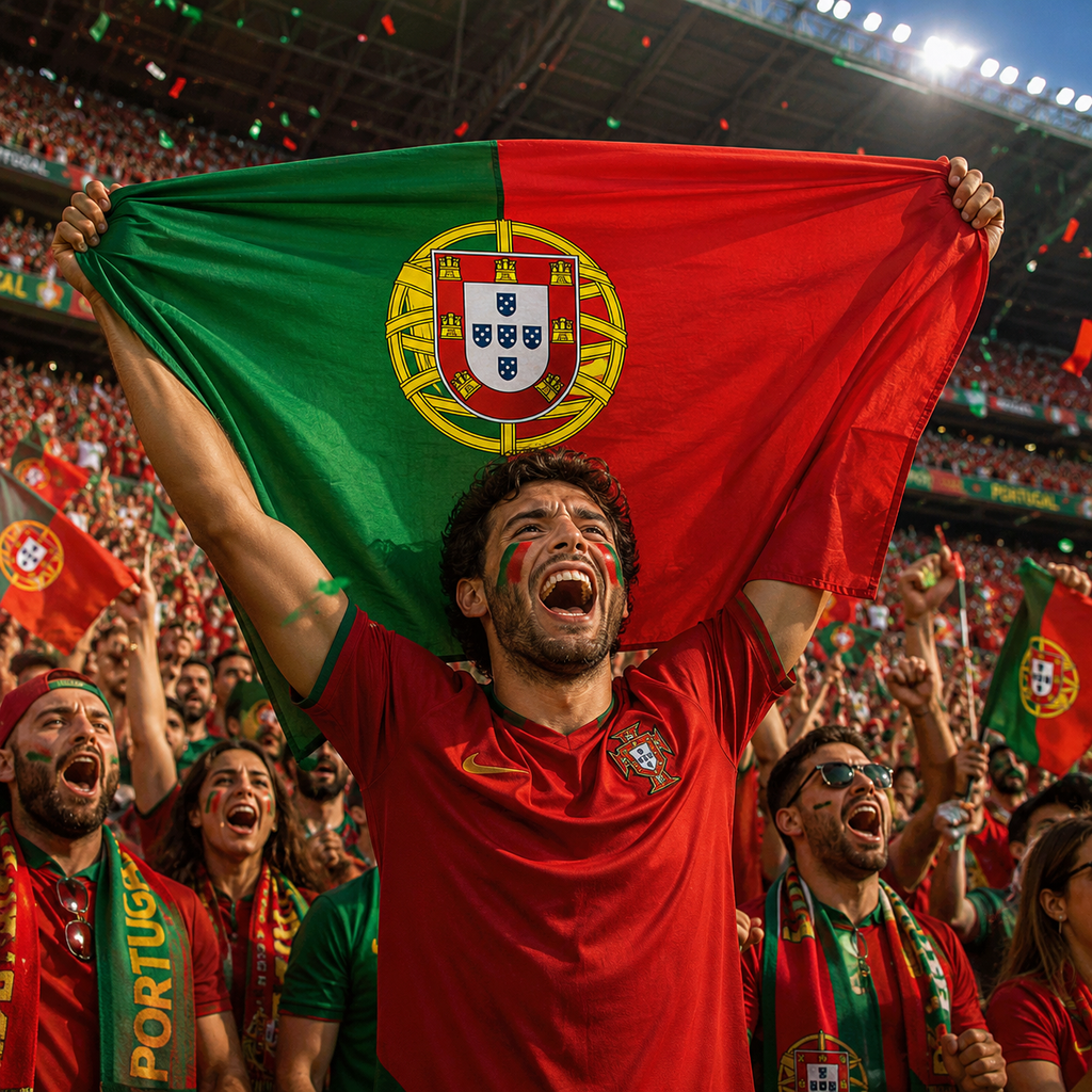Portugal 2026 World Cup Rectangular National Supporter Fan Flag