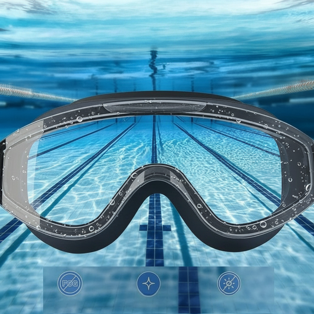 Swimming Goggles Adult Waterproof Anti-Fog HD Lens
