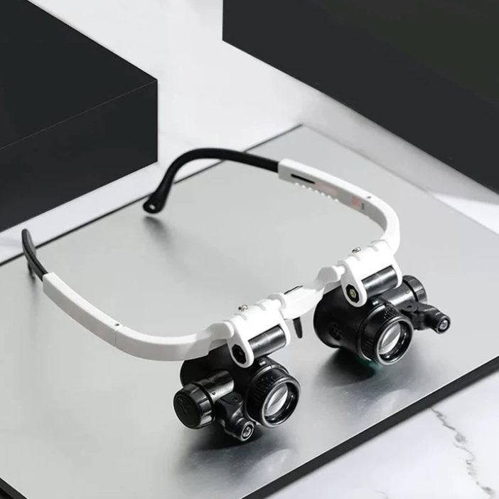 LED Illuminated Magnifying Glasses with 3-Level Magnification Professional