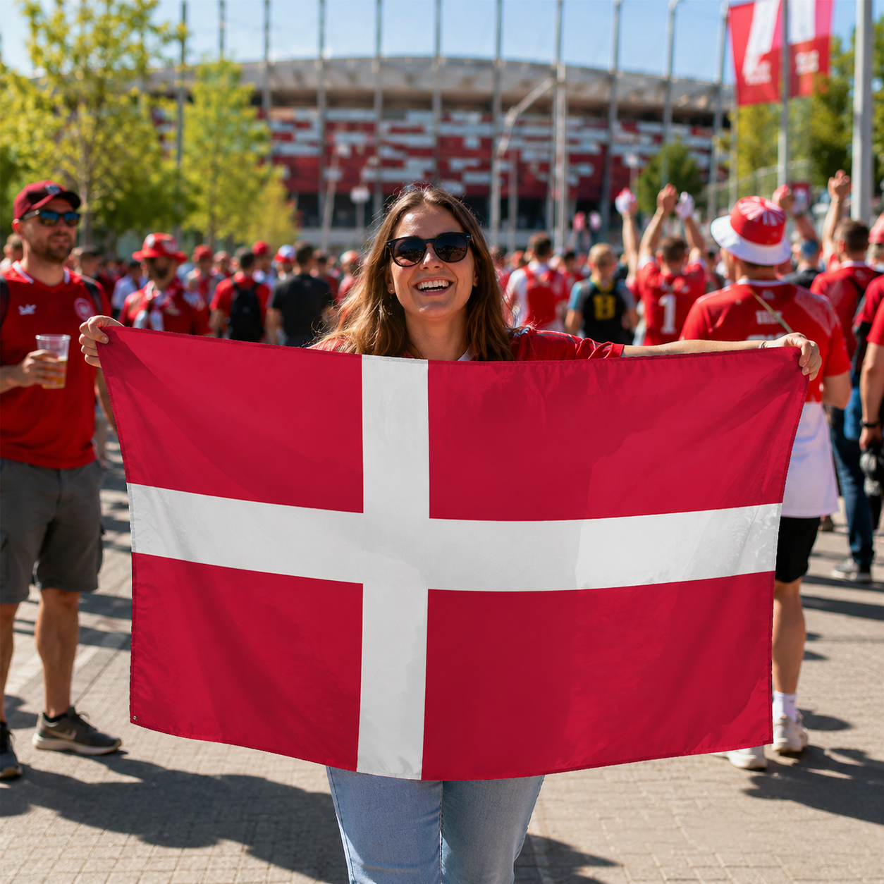 Denmark World Cup 2026 Wearable Body Flag 90x150 cm Fan Flag