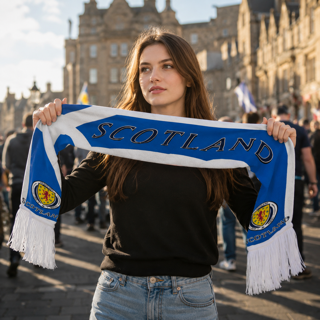 Scotland 2026 World Cup Football Fan Scarf National Team Supporter Scarf