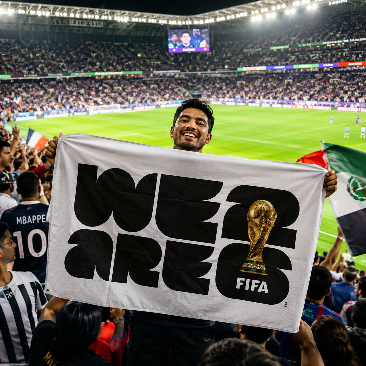 FIFA World Cup 2026 Rectangular Supporter Fan Flag