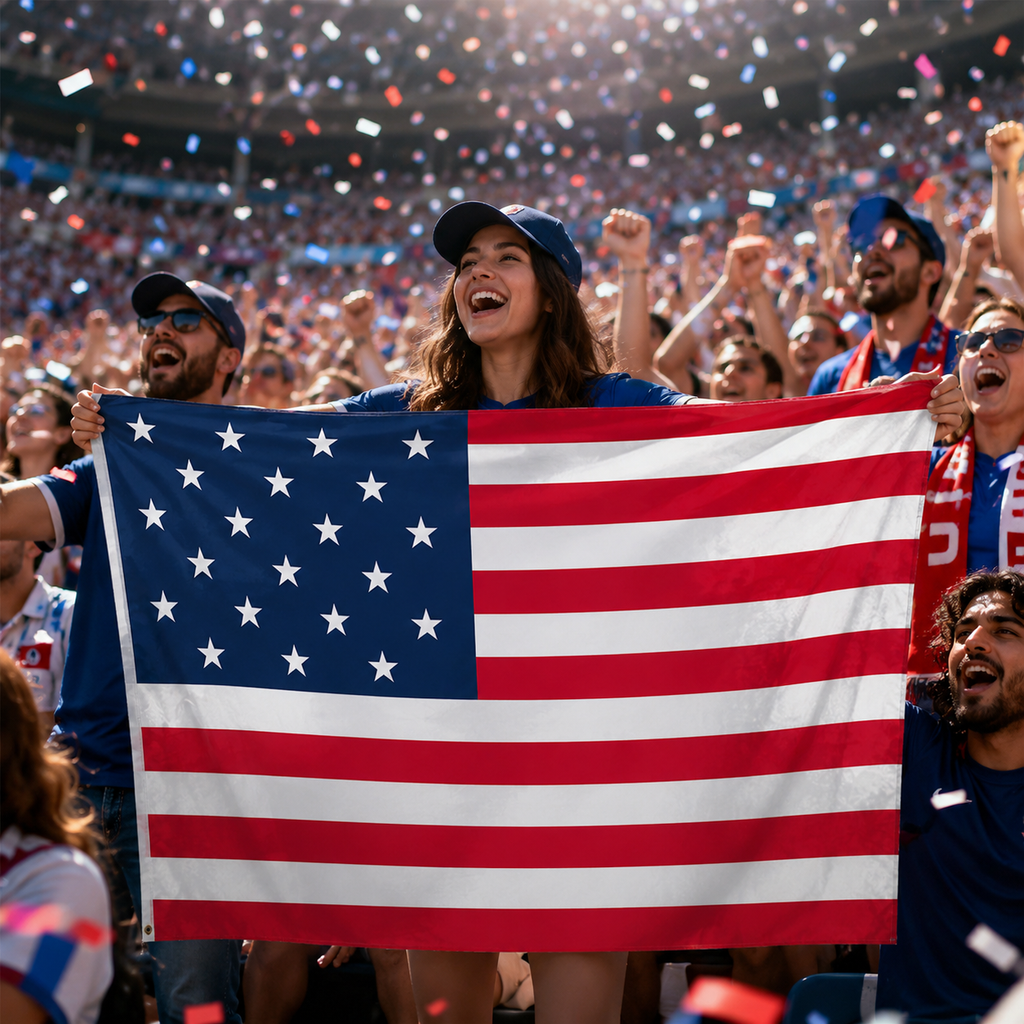 Wearable Fan Flag USA 2026 World Cup Body Flag 90x150 cm