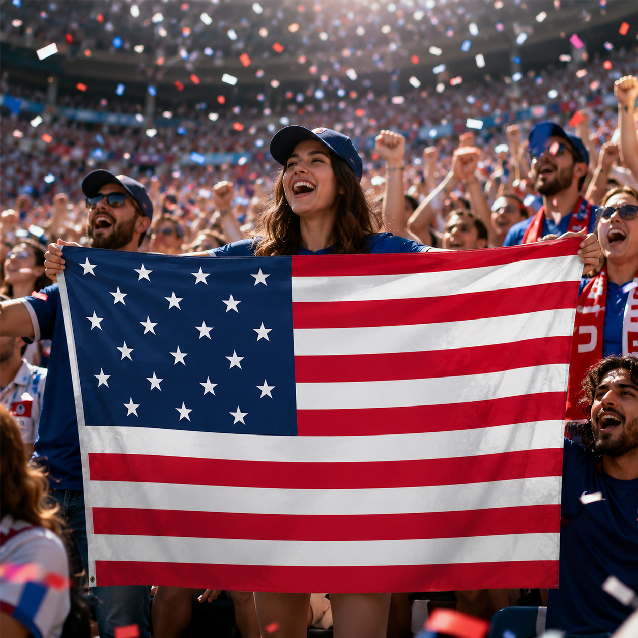 Wearable Fan Flag USA 2026 World Cup Body Flag 90x150 cm