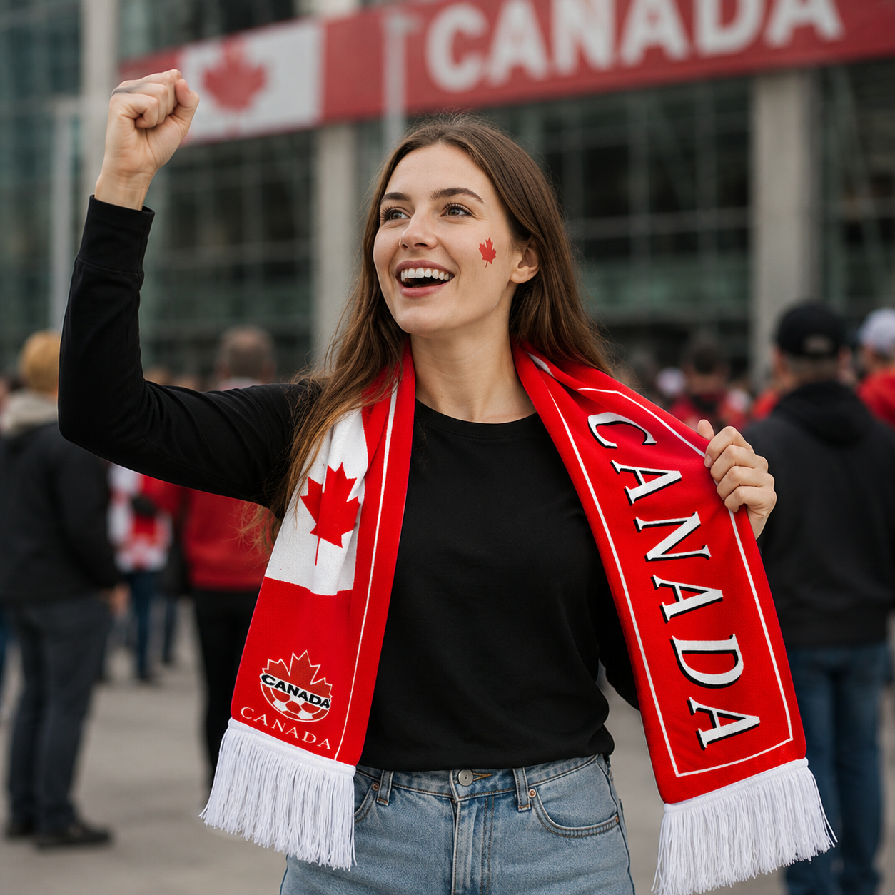 World Cup 2026 Canada National Team Fan Scarf Supporter Scarf