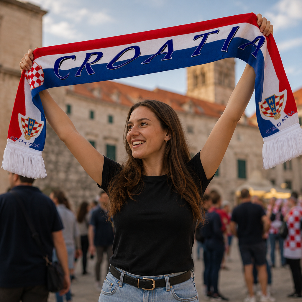 Croatia 2026 World Cup Football Fan Scarf National Team Supporter Scarf