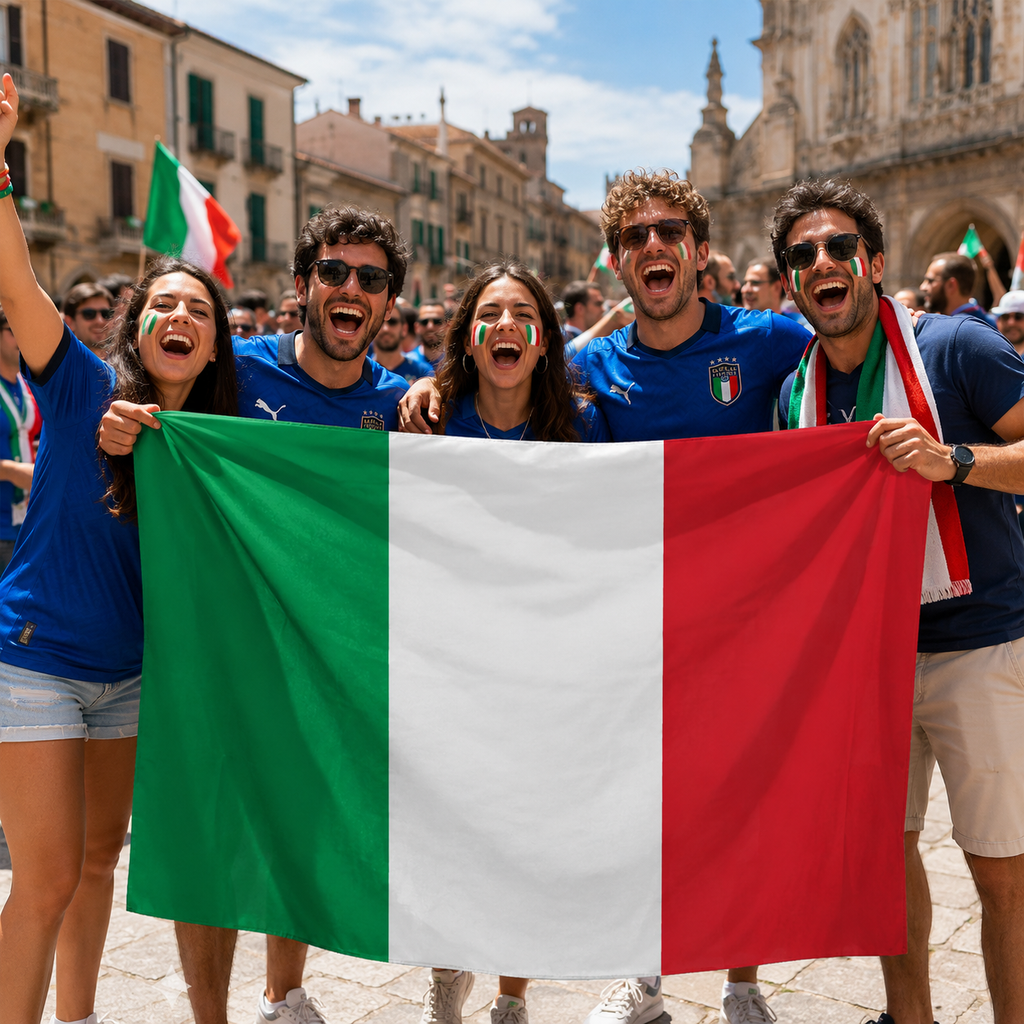Italy 2026 World Cup Wearable Body Flag 90x150 cm Fan Flag