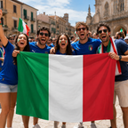 Italy 2026 World Cup Wearable Body Flag 90x150 cm Fan Flag