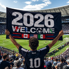 2026 World Cup Commemorative Rectangular Supporter Fan Flag