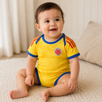 Infant Baby Football Romper Bodysuit Colombia 2026 World Cup Fan Gear
