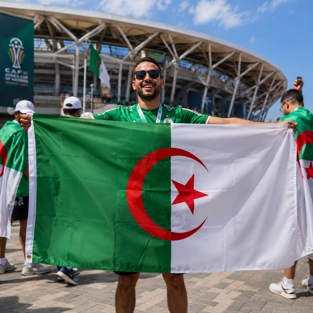 Algeria 2026 World Cup Rectangular National Supporter Fan Flag