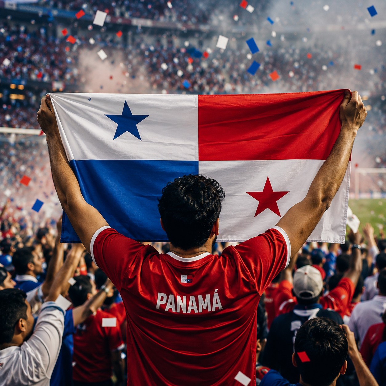 Panama 2026 World Cup Rectangular National Supporter Fan Flag