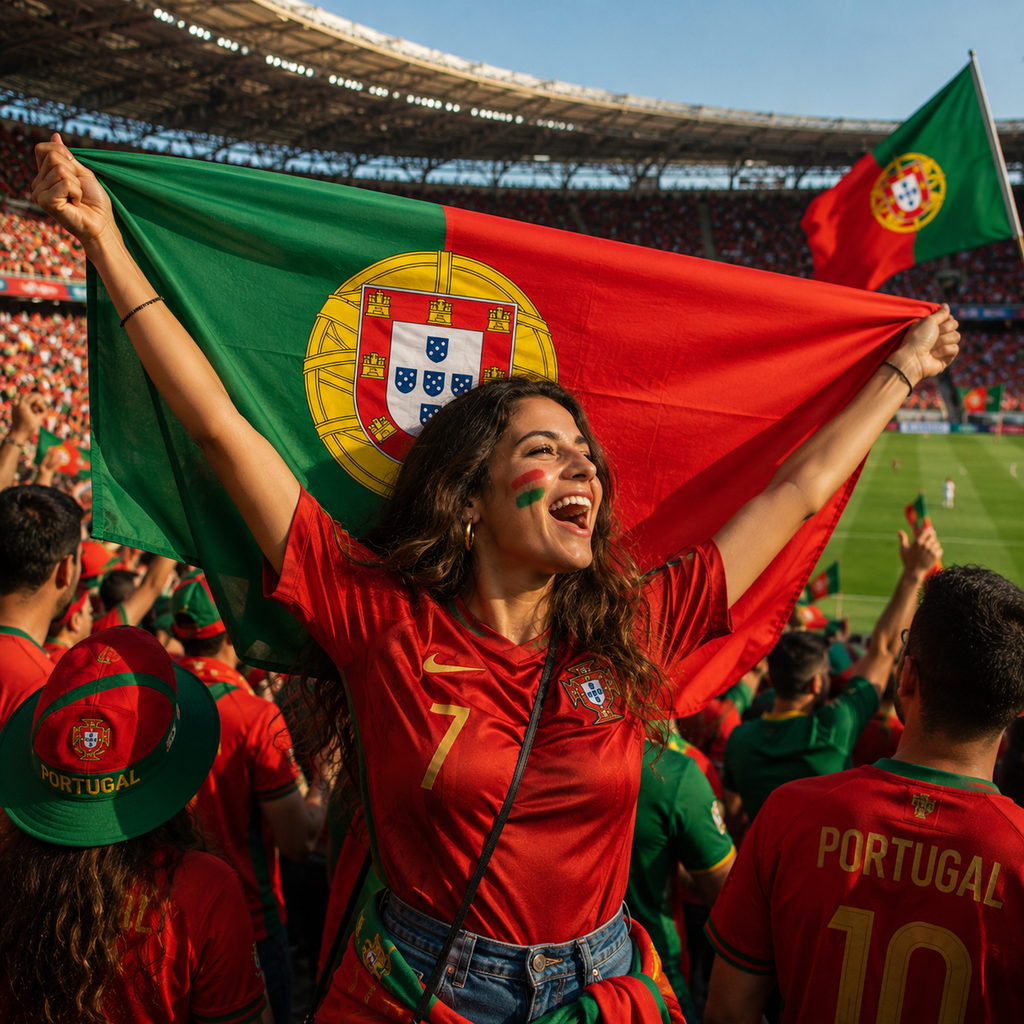 Portugal 2026 World Cup Rectangular National Supporter Fan Flag