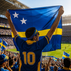 Curaçao 2026 World Cup National Flag Rectangle Fan Flag