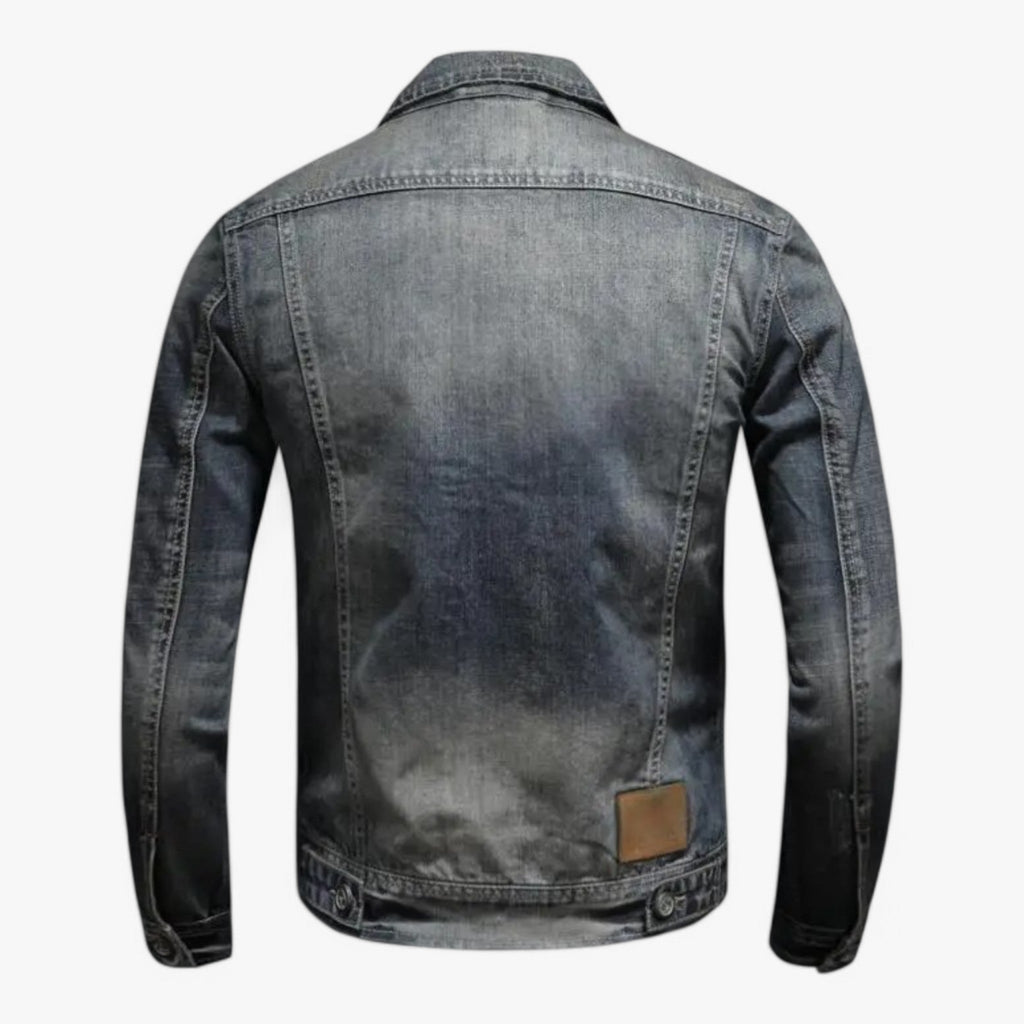 men's slim-fit denim jacket