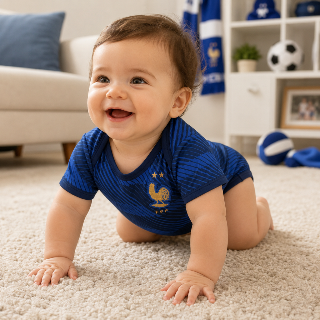 Infant Baby Football Romper Bodysuit France 2026 World Cup Fan Apparel