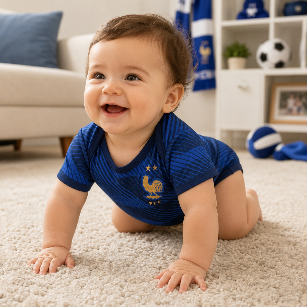 Infant Baby Football Romper Bodysuit France 2026 World Cup Fan Apparel