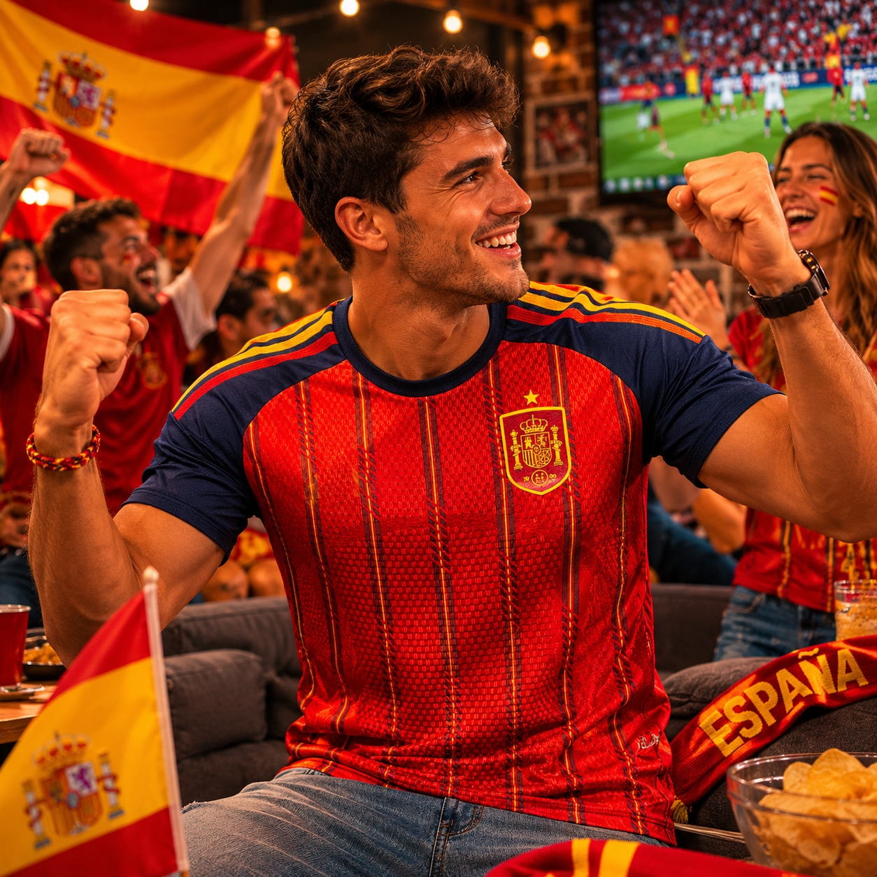 Spain World Cup Jersey 2026 Mens Football Jersey Fan Shirt