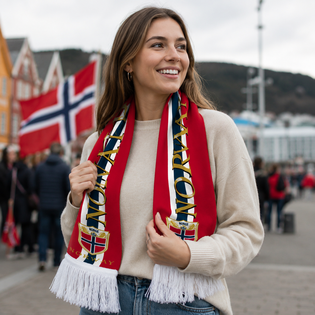 Norway World Cup 2026 Football Fan Scarf National Team Supporter Scarf