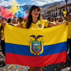 Ecuador World Cup 2026 Wearable Body Flag 90x150 cm Fan Flag