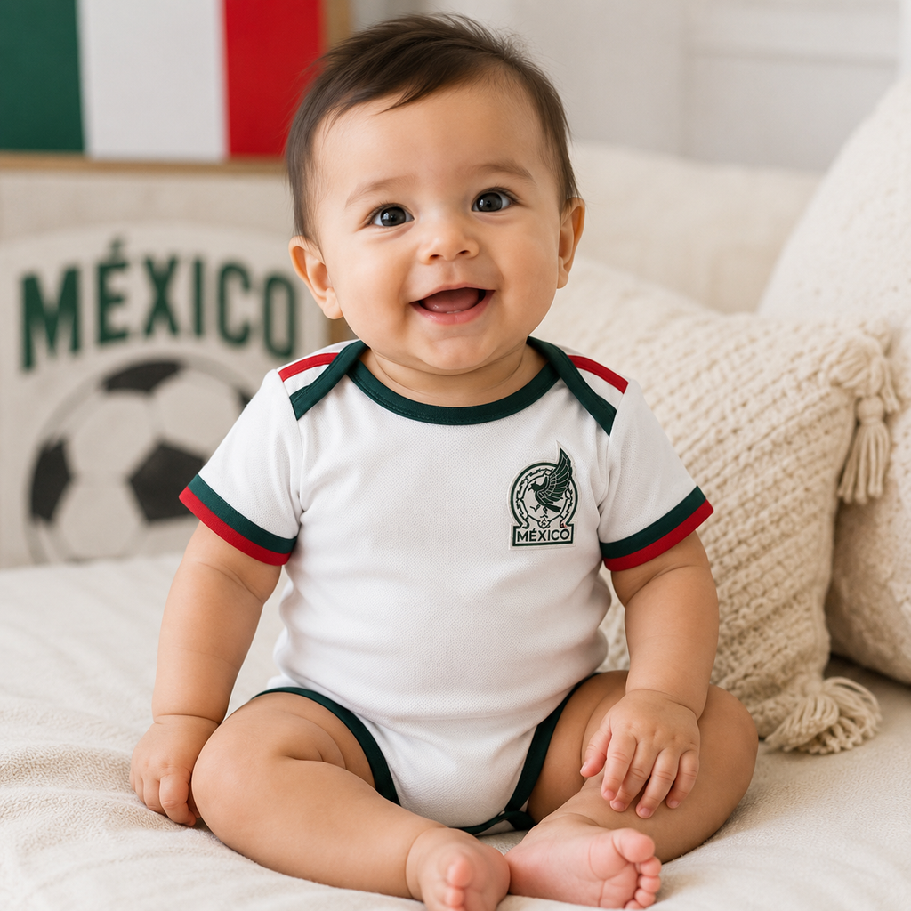 Mexico 2026 World Cup Infant Football Romper Bodysuit Home Away