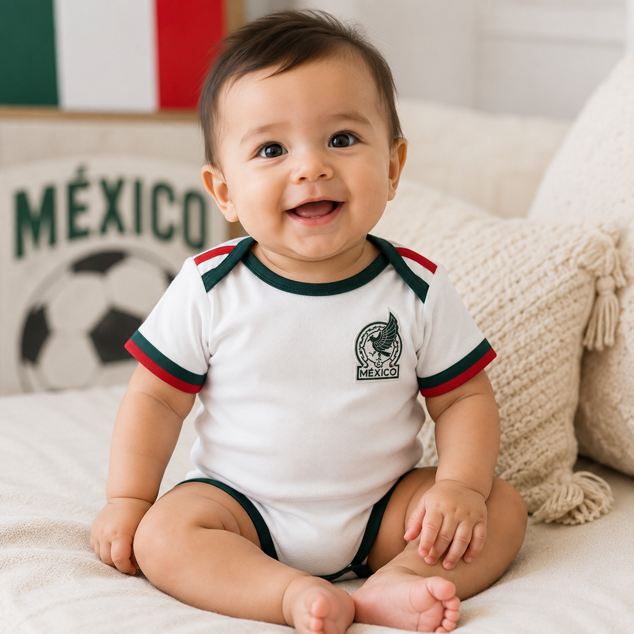 Mexico 2026 World Cup Infant Football Romper Bodysuit Home Away