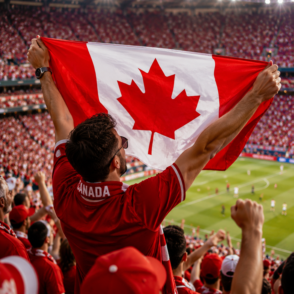 Canada 2026 World Cup National Flag Rectangular Fan Supporter Flag