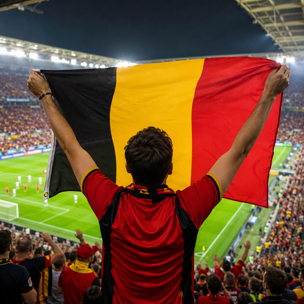 Belgium 2026 World Cup National Flag Rectangular Fan Supporter Flag