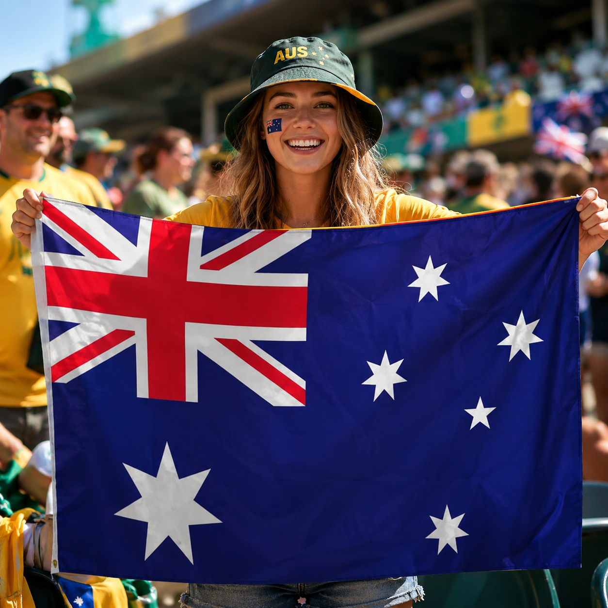 Australia 2026 World Cup Wearable Body Flag 90x150 cm Fan Flag