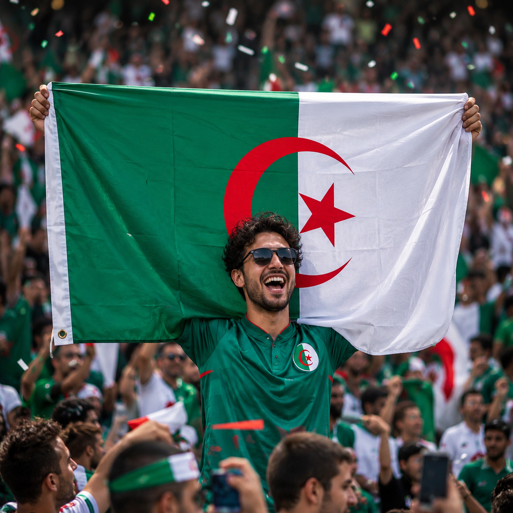 Algeria 2026 World Cup Rectangular National Supporter Fan Flag