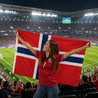 Norway World Cup 2026 Wearable Body Flag Fan Accessory 90x150 cm