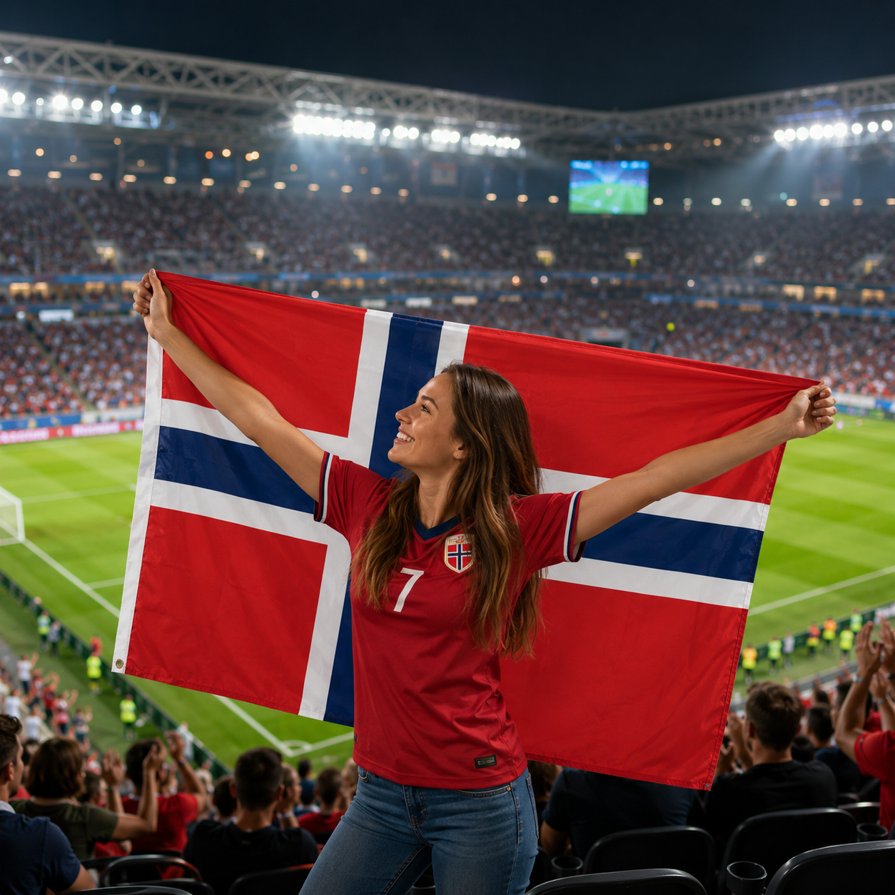 Norway World Cup 2026 Wearable Body Flag Fan Accessory 90x150 cm