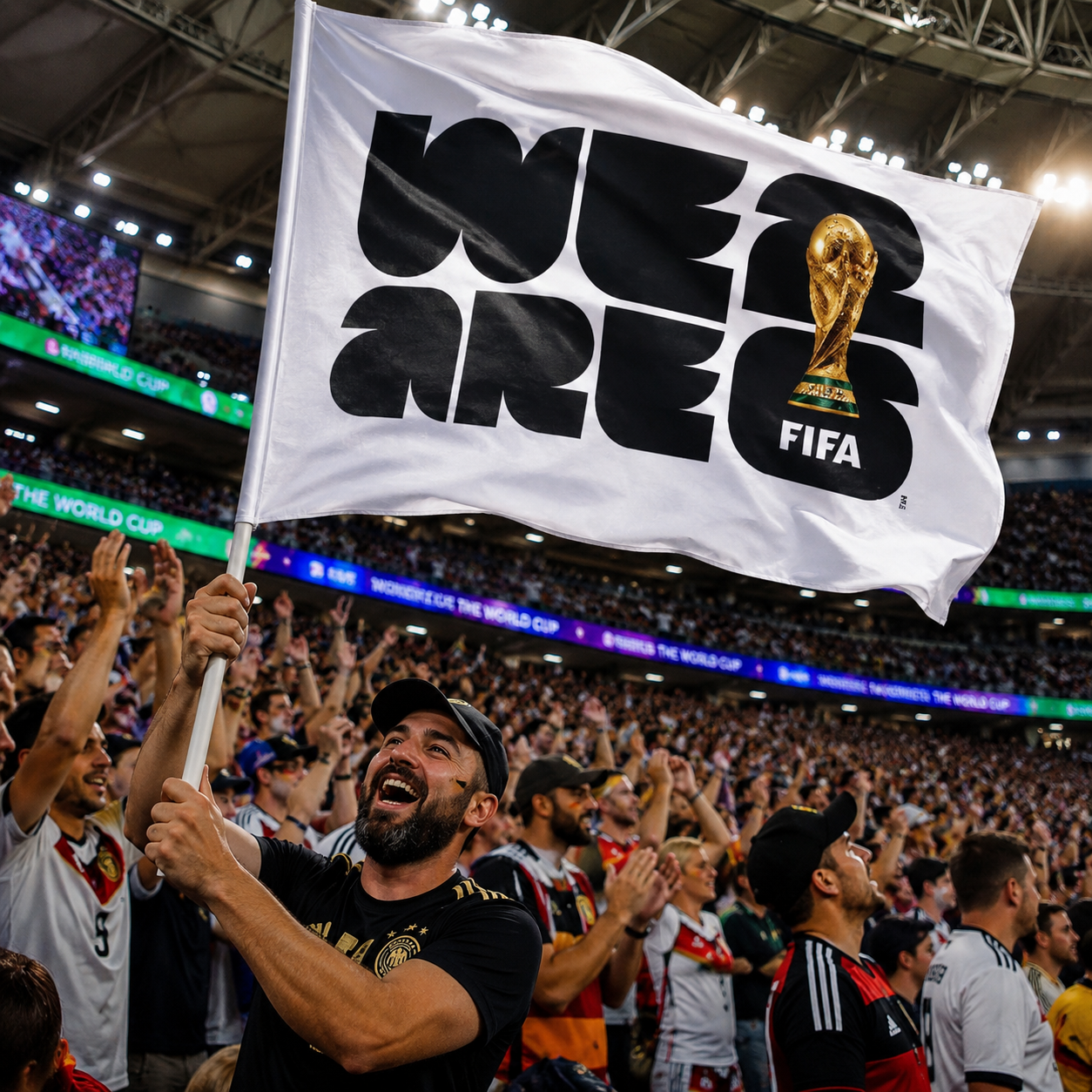 FIFA World Cup 2026 Rectangular Supporter Fan Flag