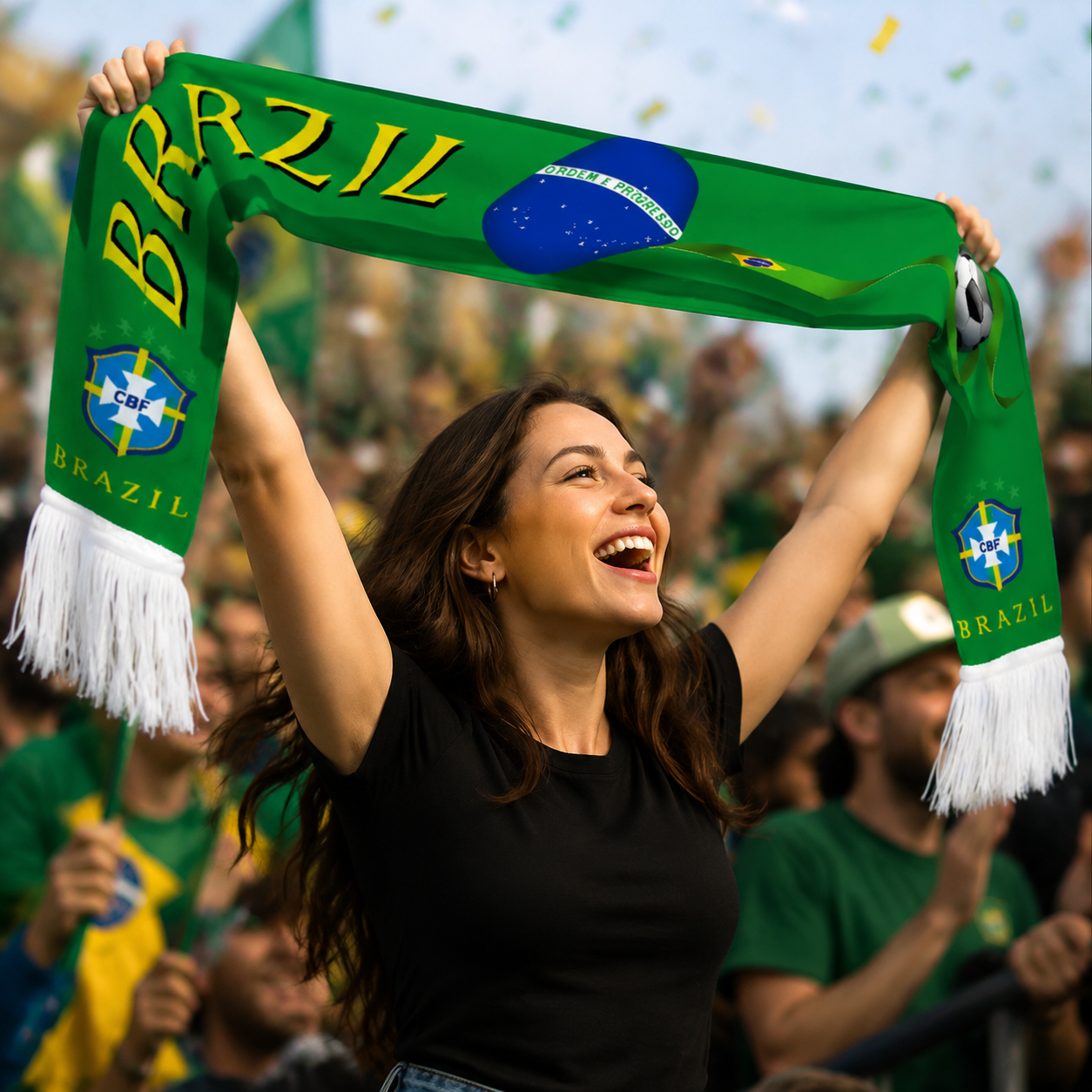 World Cup 2026 Brazil Fan Scarf National Team Supporter Scarf