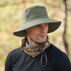 Breathable Wide Brim Sun Hat with UV Protection for Outdoor Use