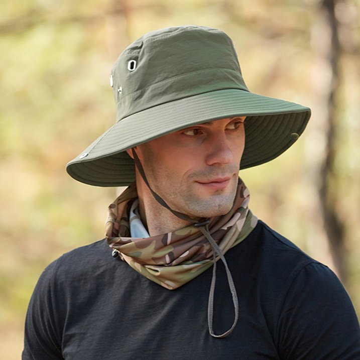 Breathable Wide Brim Sun Hat with UV Protection for Outdoor Use