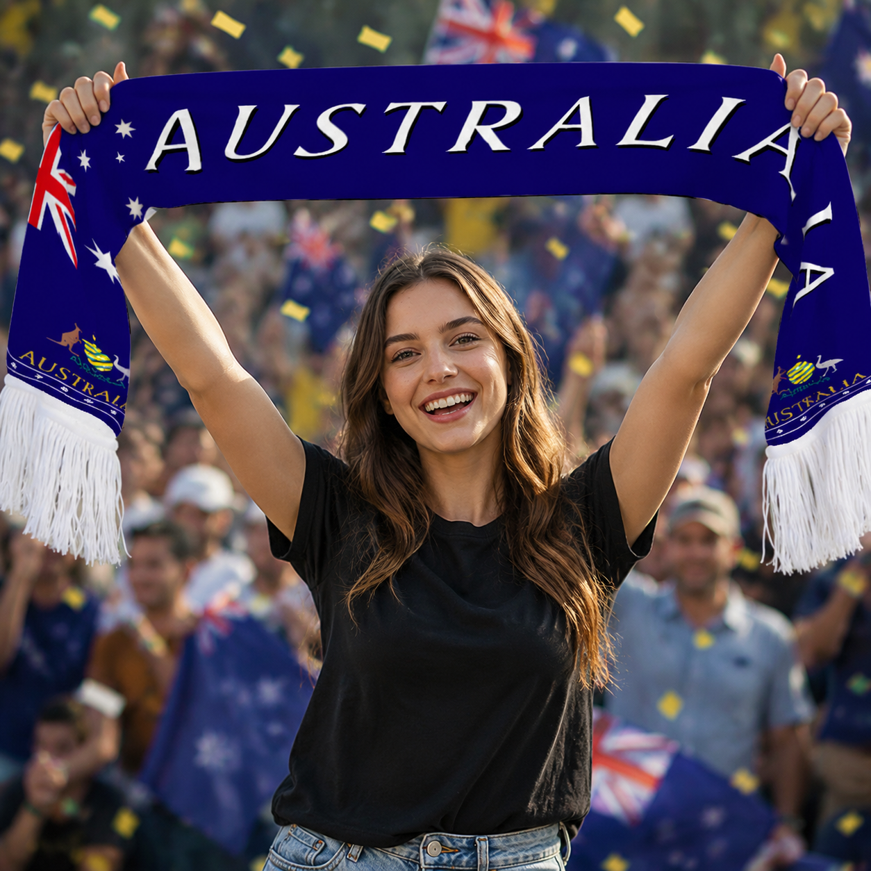 Australia 2026 World Cup Football Fan Scarf National Team Supporter Scarf