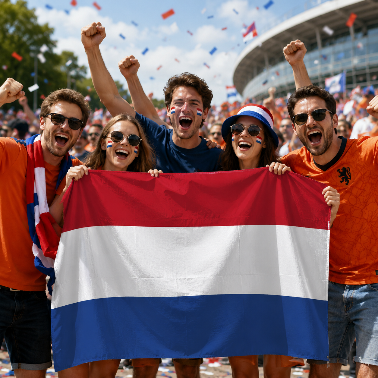 Netherlands 2026 World Cup Rectangular Wearable Fan Body Flag 90x150 cm
