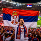 Serbia 2026 World Cup Rectangular National Supporter Fan Flag