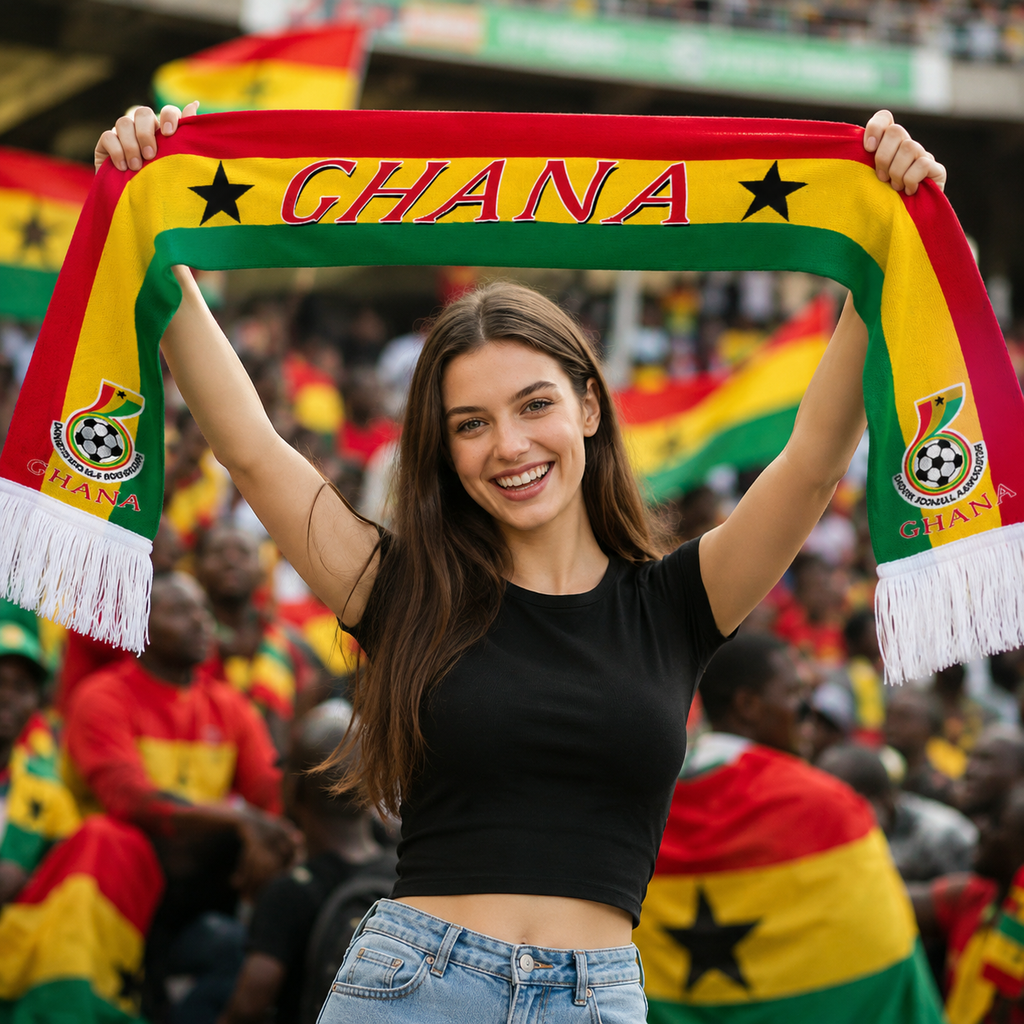 Ghana World Cup 2026 Fan Scarf National Team Supporter Scarf